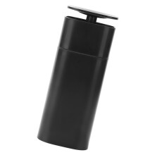 Spenderflasche mit Druckpumpe, Kunststoff, minimalistisch, auslaufsicher, tragbar, für Lotion auf Reisen, Schwarz