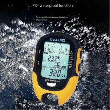 SUNROAD Digital Altimeter with GPS, Barometer, Compass, Thermometer & LCD Display