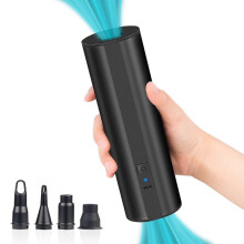 Pompa ad aria elettrica portatile ricaricabile per materassi gonfiabili, piscine e barche, 390 l/min, 40 min autonomia