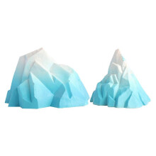 2Pcs Iceberg Aquarium Ornament Floating Fish Tank Decoration for Aquarium Decor