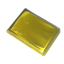 Emergency Thermal Blanket 210x160cm Gold Aluminium Foil Survival Sheet Outdoor Waterproof Heat Reflecting