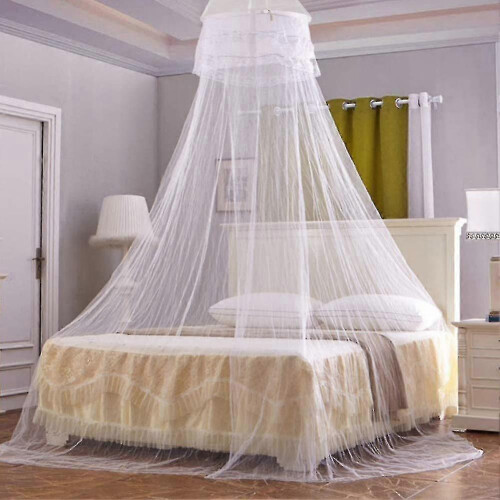 Universal Dome Mosquito Net Bed Tent Pink Polyester Mesh Insect Protection