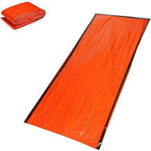 Lightweight Emergency Sleeping Bag for Adults & Youth, Orange Reflective Foil for Outdoor Survival