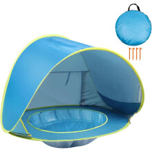 Pop Up Baby Beach -teltta UV-suojalla, kannettava aurinkosuoja minialtaalla vauvoille