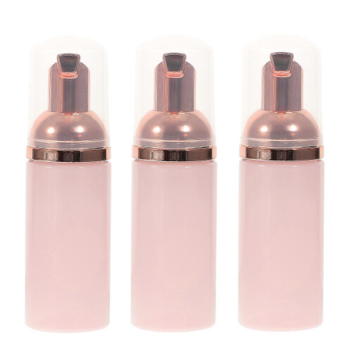 3 Pcs 50ml Refillable Foaming Pump Dispenser Empty Travel for Hand Soap Shampoo