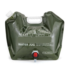 7,5-Liter-Trinkblase für Camping, auslaufsicherer, faltbarer Wasserbehälter mit Wasserhahn für Outdoor-Wanderungen