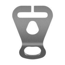 Ajustador de cuerda de acero inoxidable de 4,9 cm para tiendas de campaña, lonas, toldos, camping y senderismo.