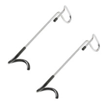 Crochets pour poteaux d'éclairage (lot de 4), crochets antidérapants en acier inoxydable pour lanternes de camping et décoration extérieure