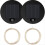 2Pcs Solar Light Replacement Top, IP55 Waterproof, 7cm Black LED Panel, Compatible with Outdoor Lanterns 1