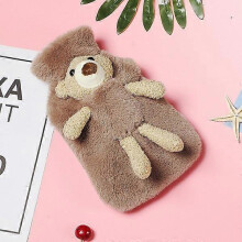 Bear Soft Cover Hot Water Bottle 1L for Sleeping Bag with Heat Retention