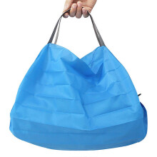 Reusable Foldable Shopping Bag Waterproof Polyester Pouch for Travel Camping