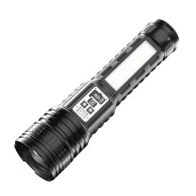 Lampe torche LED Lumens avec éclairage latéral et écran LCD pour le camping, la randonnée et le travail