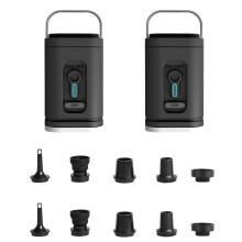 Pompe à air rechargeable USB pour gonfler et dégonfler les matelas gonflables de piscine, compacte et portable avec lumière LED