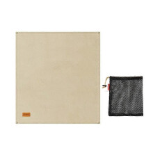 AOTU AT9044 Fire Blanket 93x80cm, 0.43mm Fibreglass, Heat Resistant Mat for Outdoor Camping & Barbecue
