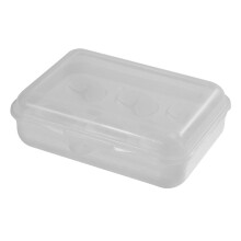 Tragbarer, stoßfester Eierbehälter für 6 Eier, transparente Kunststoff-Transportbox für Camping und Picknick