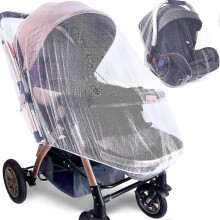 Stroller Mosquito Net 2 Pack Durable Breathable Polyester Mesh Cover for Bassinets Cradles Playards