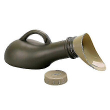 Tragbare Unisex-Urinalflasche für Camping und Reisen mit auslaufsicherem Deckel und Damenadapter, 1000 ml