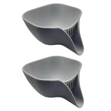 2Pcs Silicone Water Filter Basket with Spout, Drain Bowl for Kitchen, Salad Container & Strainer