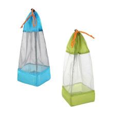 Aufbewahrungsbeutel aus ultraleichtem Nylon mit Kordelzug, 2er-Pack, für Outdoor-Ausrüstung, Grün & Blau