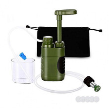 Tragbare manuelle Wasserfilterpumpe 0,01 Mikron für Camping, Wandern und Outdoor-Aktivitäten