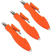 Einziehbare Taschenangelschere für geflochtene Schnur, Camping und Outdoor, 3er-Pack
