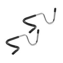 Camping Light Hooks, 2pcs Steel Tent Lamp Hangers with Non-Slip Sleeve & Spiral End
