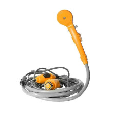 Tragbares Outdoor-Duschset mit 12-V-Wasserpumpe und 6 m Kabel für Camping und Autowäsche