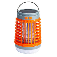 Lámpara antimosquitos solar y USB resistente al agua IPX7 con carga solar para jardín y camping