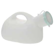 Robustes Urinal für Männer, ideal für Camping, Reisen und Krankenhäuser, 2000 ml Fassungsvermögen, weiße, tragbare Kunststoffflasche