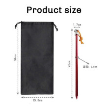 23 cm lange Heringe aus Aluminiumlegierung, 12er-Pack mit Aufbewahrungstasche, für Campingzelte und Markisen im Freien