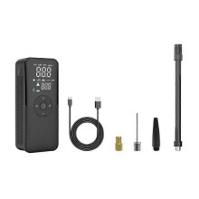 Pompe à air portable CARSUN C3106 pour voitures et motos, avec affichage numérique, fonction batterie externe et lampe LED.