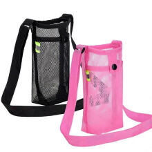 Tragbare Wasserflaschentasche aus Nylon mit verstellbarem Gurt für Outdoor-Aktivitäten wie Camping, Wandern und Reisen