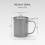 Folding Titanium Cup 300ml/450ml Ultralight Portable Camping Mug with Handle 1