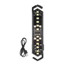 Guirlande lumineuse LED étanche rechargeable par USB pour tente, avec 7 modes d'éclairage, idéale pour la décoration de camping en extérieur.
