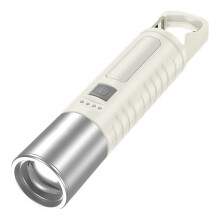 LED-Taschenlampe mit einstellbarer Helligkeit, einziehbarem Design, wasserdicht für Wanderungen und Outdoor-Abenteuer