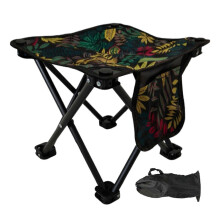 Chaise de camping pliante avec sac de rangement, structure en X robuste et tissu Oxford respirant