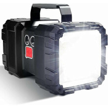 Wiederaufladbare LED-Taschenlampe (10000 mAh, 1200 lm), USB-Powerbank, 7 Modi, wasserdicht (IPX5) – ideal fürs Camping