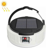HB208 Solar-Notleuchte 10W 37 LEDs 18650 Akku USB-Solarladung 3 Modi Wasserdicht Camping