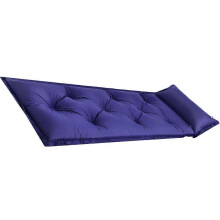 Matelas gonflable pour camping et randonnée, modèle compact bleu, 183 x 57 cm, en polyester PVC