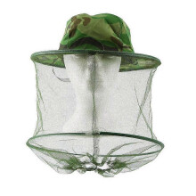 Gorro protector de cabeza con mosquitera de camuflaje y malla fina para pesca, caza y senderismo.