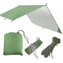 Lona de camping de 300x300cm, impermeable y ligera, ideal para hamacas, proteger del sol, la lluvia y el viento.