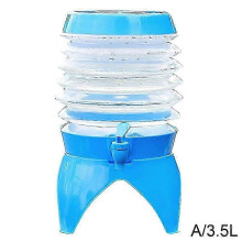 9,5-Liter-Falteimer mit Wasserhahn, tragbarer Wasserbehälter für Camping und Reisen
