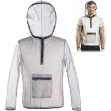 Traje protector ultraligero de cuerpo completo para apicultura contra mosquitos: sudadera con capucha, pantalones y guantes.