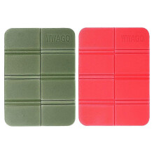Lot de 2 coussins pliables en XPE résistant à l'humidité pour sièges de camping, pique-nique et parc.