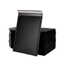 Schwarze PVC-Luftpolsterbeutel 20 x 15 cm, 50 Stück, stoßfest, wasserdicht, gepolsterte Versandtaschen für Expresslieferungen