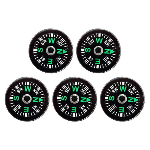 Pocket Button Compass with Liquid Filled Capsule for Camping Hiking Navigation
