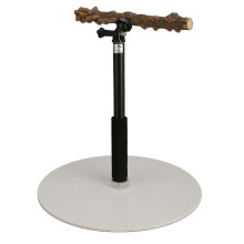 Perchoir portable réglable pour perroquet avec perchoir amovible pour l'intérieur et l'extérieur