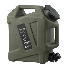 12-Liter-Trinkblase für Camping und Outdoor-Aktivitäten mit Zapfhahn, aus grünem PE-Material
