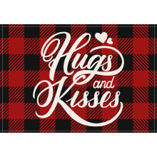 (ZD184) Valentine's Day Placemat Wedding Tableware Insulated Mat Love Decoration Table Mat