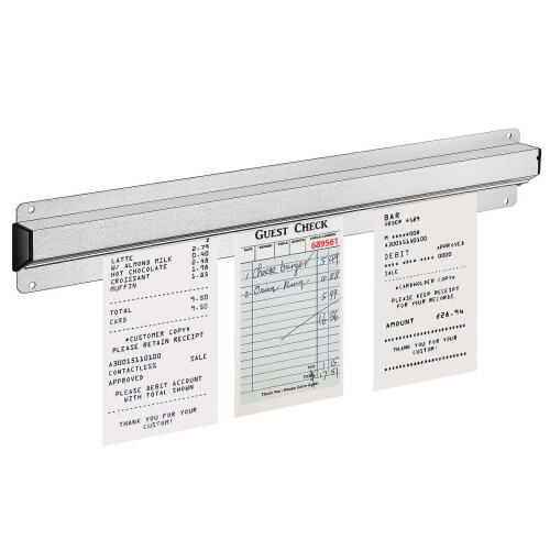 Wall Mounted Restaurant Order Grabber Ticket Holder Adhesive Receipt Holder Strip